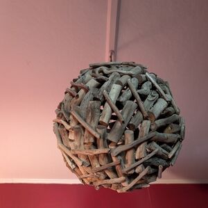 Driftwood Orb Decorative Chandelier